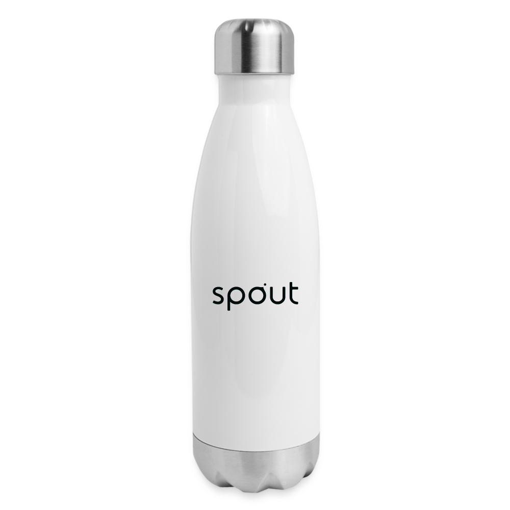 Insulated Stainless Steel Water Bottle - white
