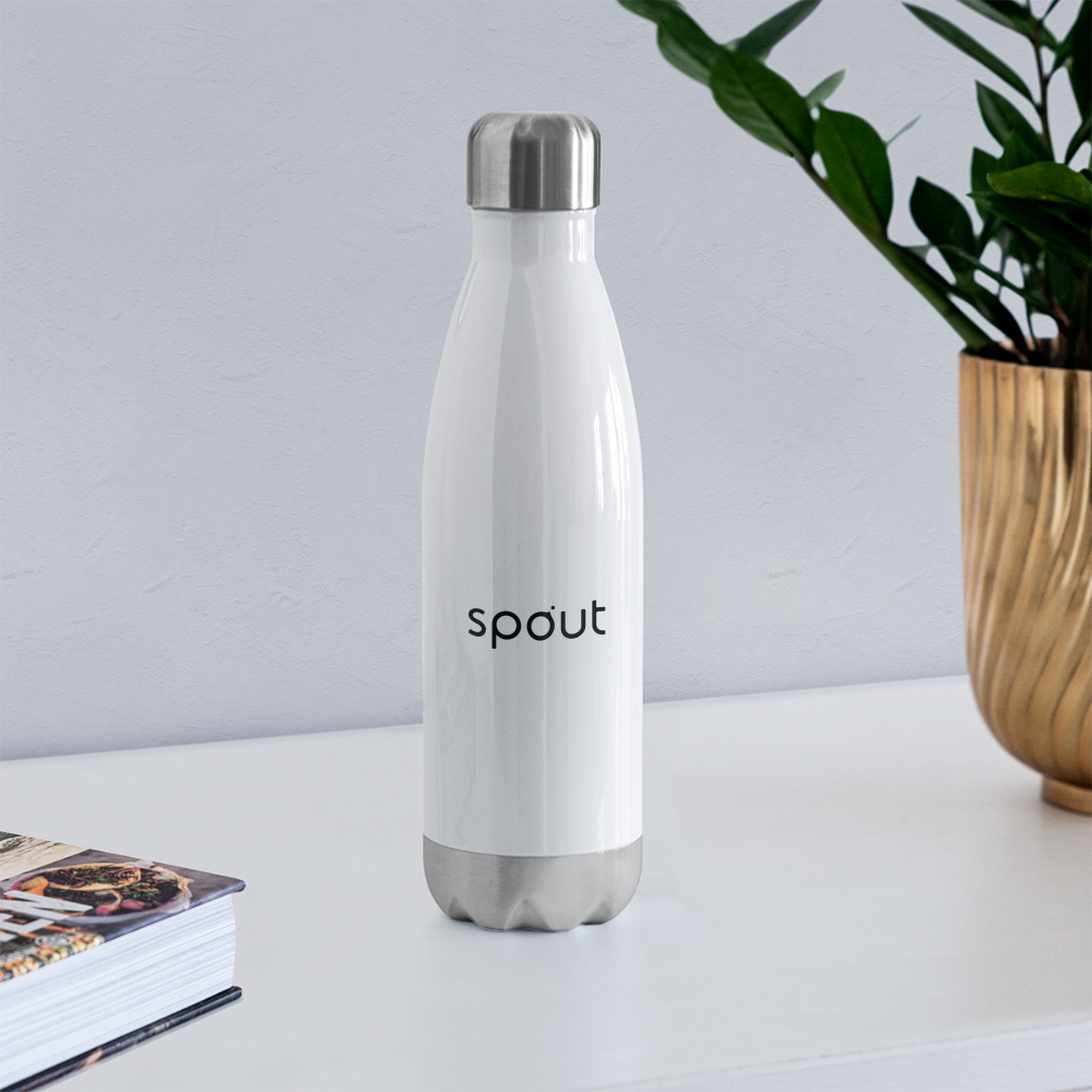 Insulated Stainless Steel Water Bottle - white