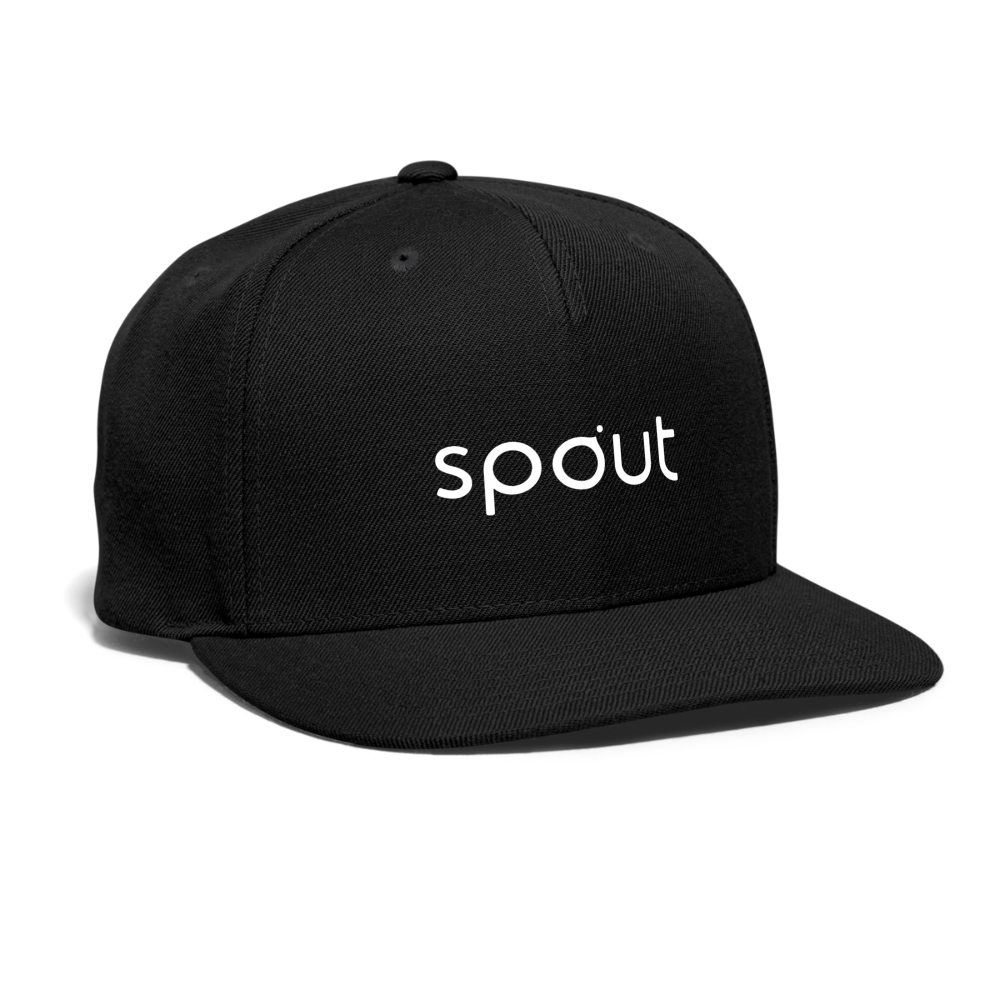 Snapback Baseball Cap - black