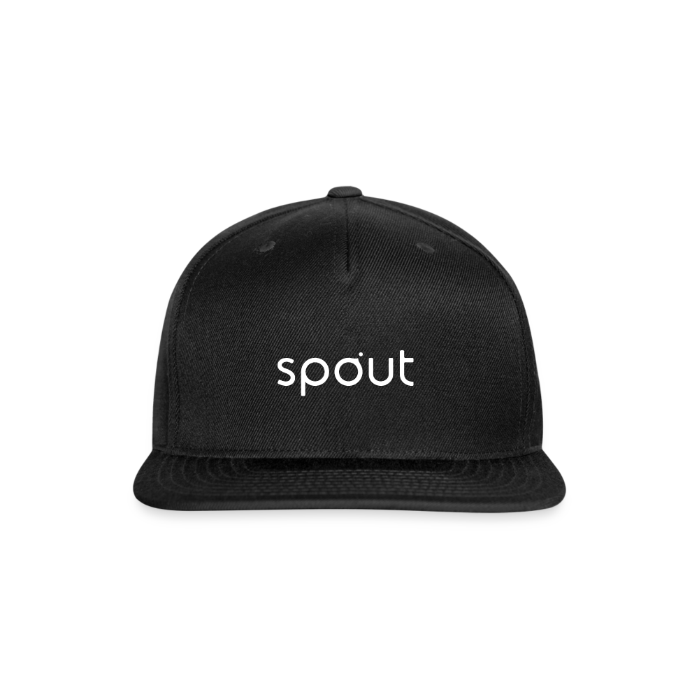 Snapback Baseball Cap - black